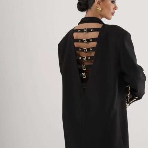 Σακάκι oversized με άνοιγμα στην πλάτη