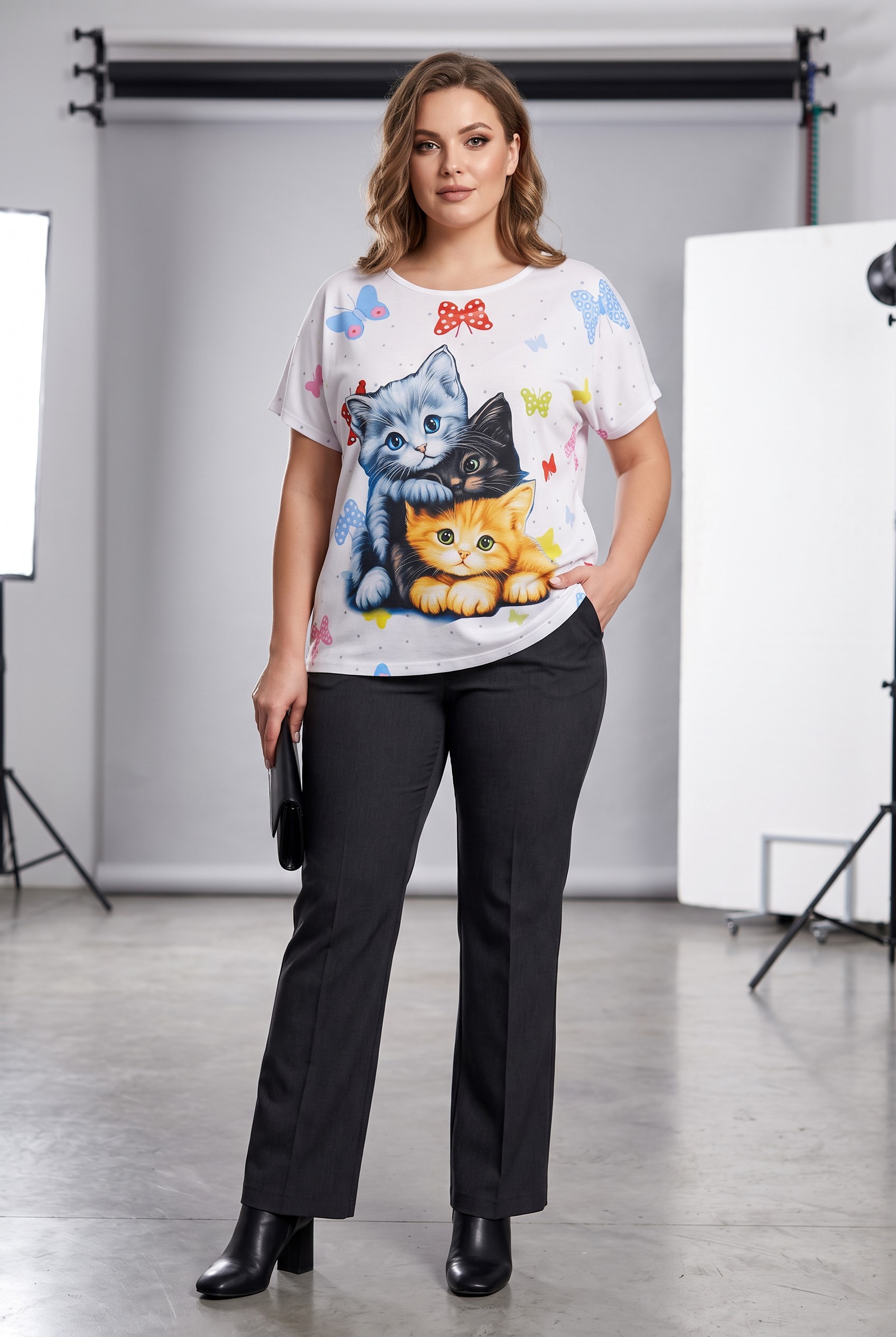 T-shirt με γατάκια