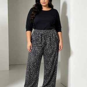 Παντελόνι βελούδινο animal print
