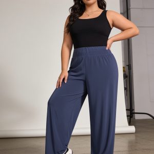 Παντελόνα oversize σε πετρόλ χρώμα
