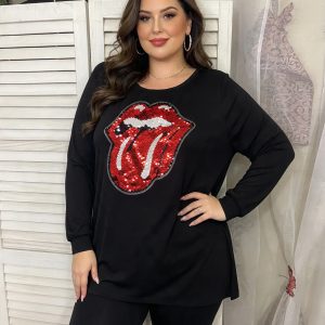 Μπλούζα μαύρη ROLLING STONES